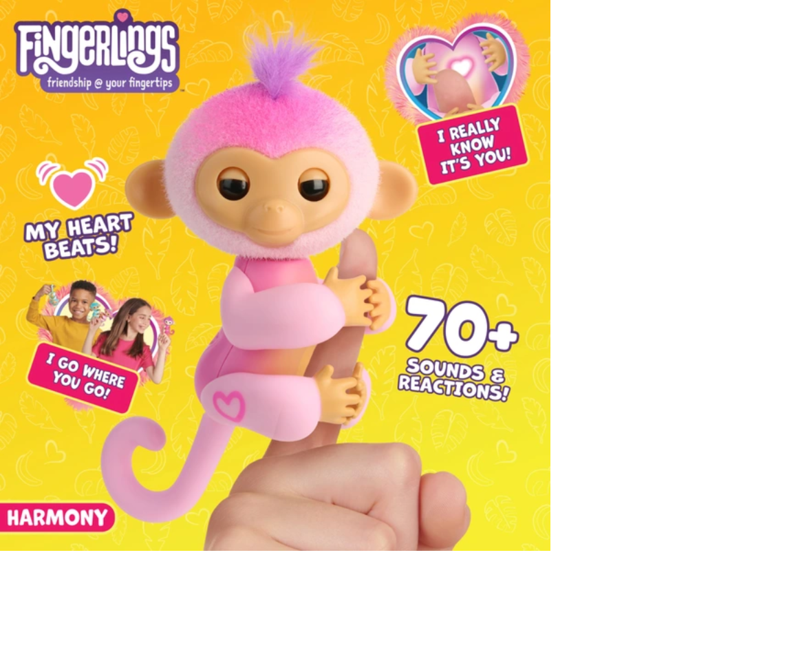 Fingerlings 2023 New Interactive Baby Monkey Reacts To Touch 70+