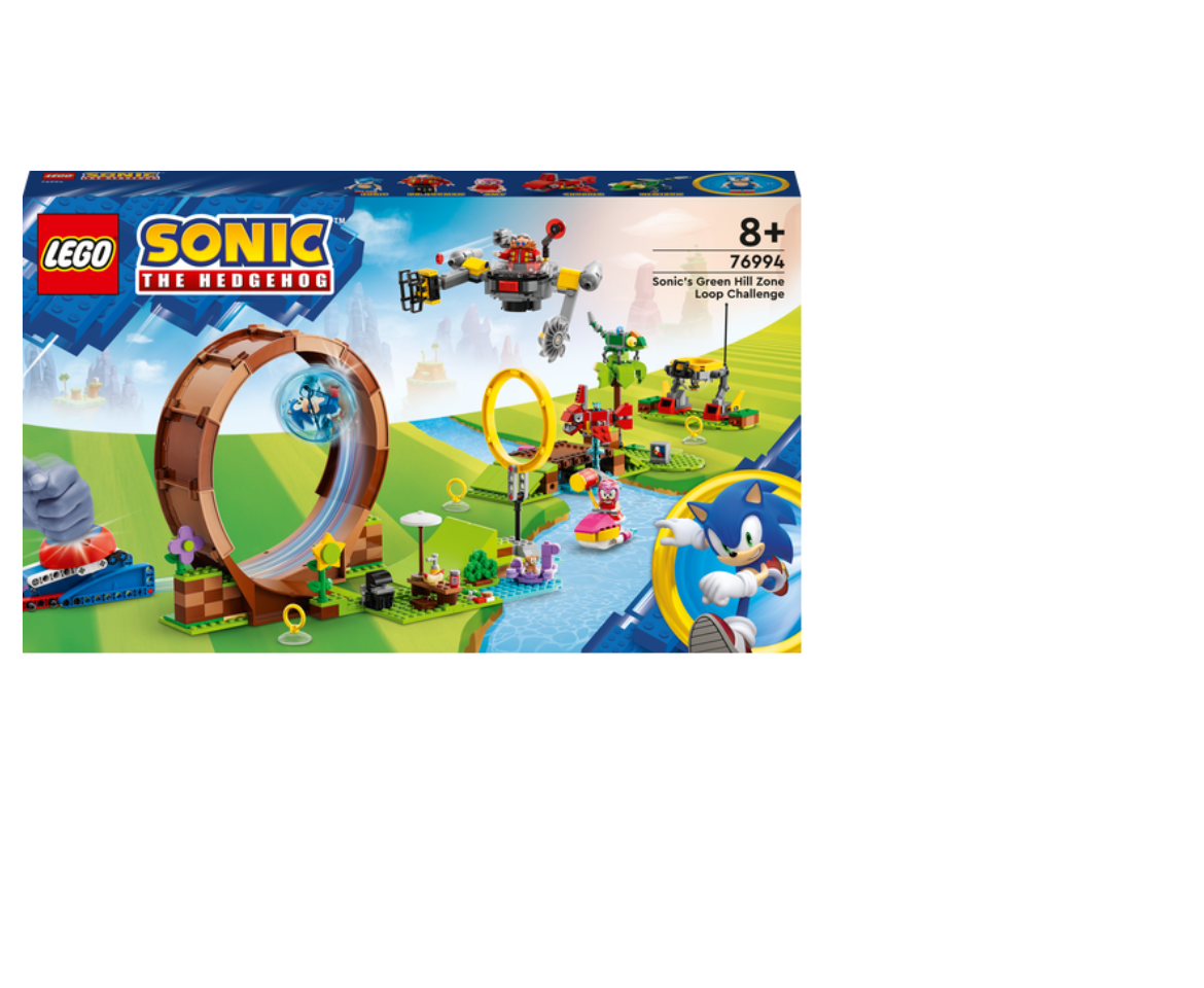 LEGO Sonic the Hedgehog Sonic’s Green Hill Zone Loop Challenge 76994  Building Toy Set, Sonic Adventure Toy with 9 Sonic and Friends Characters,  Fun