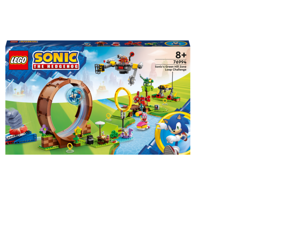 LEGO Sonic the Hedgehog Sonic's Green Hill Zone Loop Challenge 76994  Building Toy Set, Sonic Adventure Toy with 9 Sonic and Friends Characters,  Fun Gift for 8 Year Old Gamers and Young