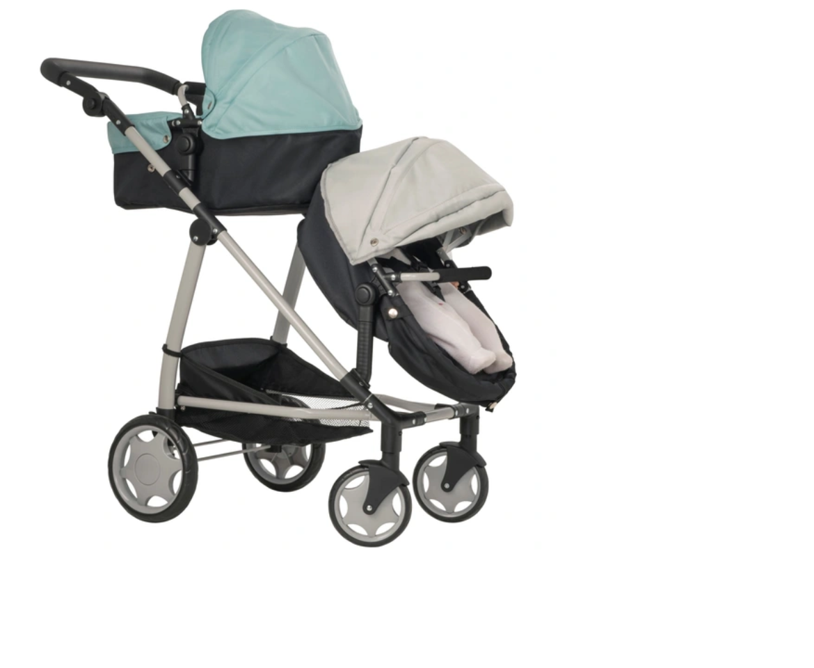 Dolls shop twin pushchair