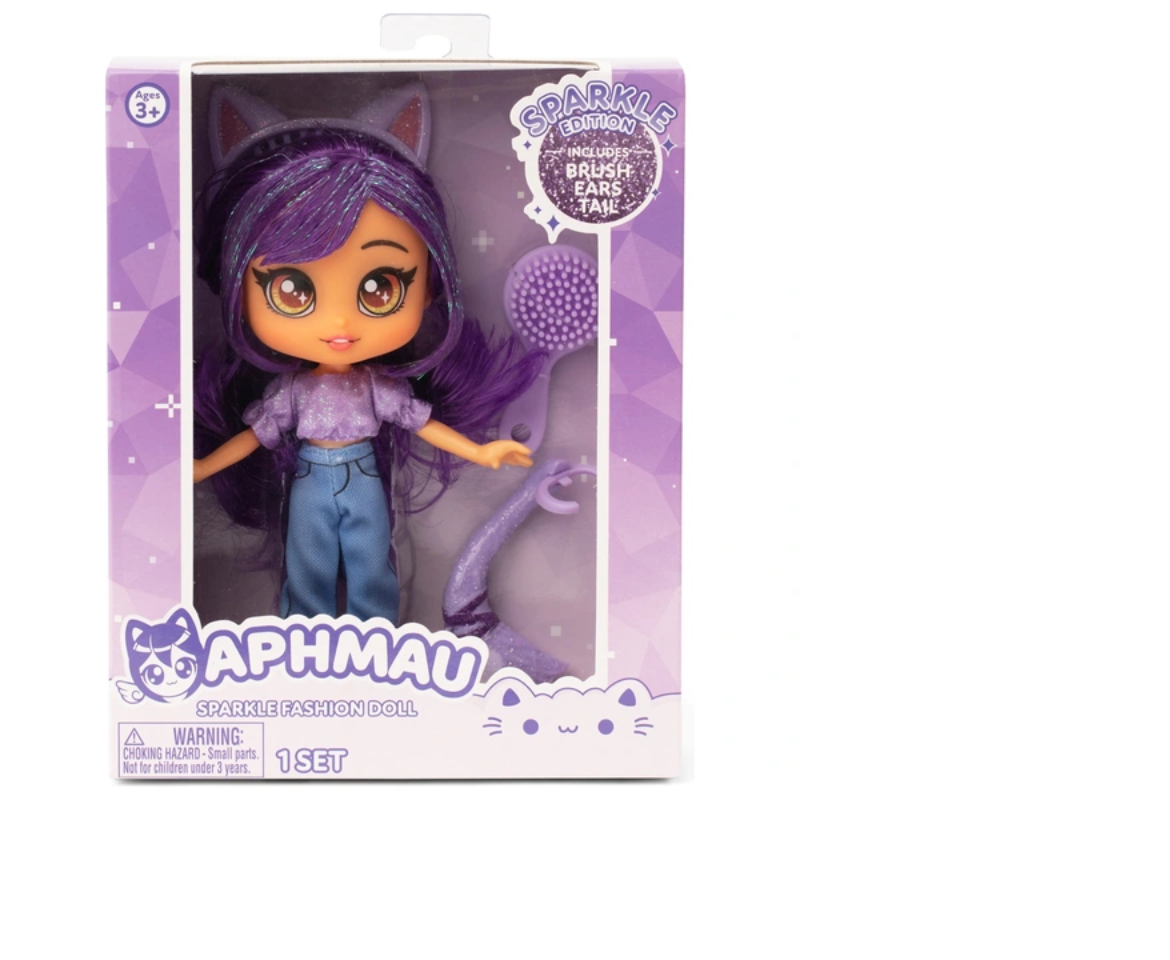 Meemeows Aphmau Fashion Doll (Sparkle Edition with Glitter Hair)