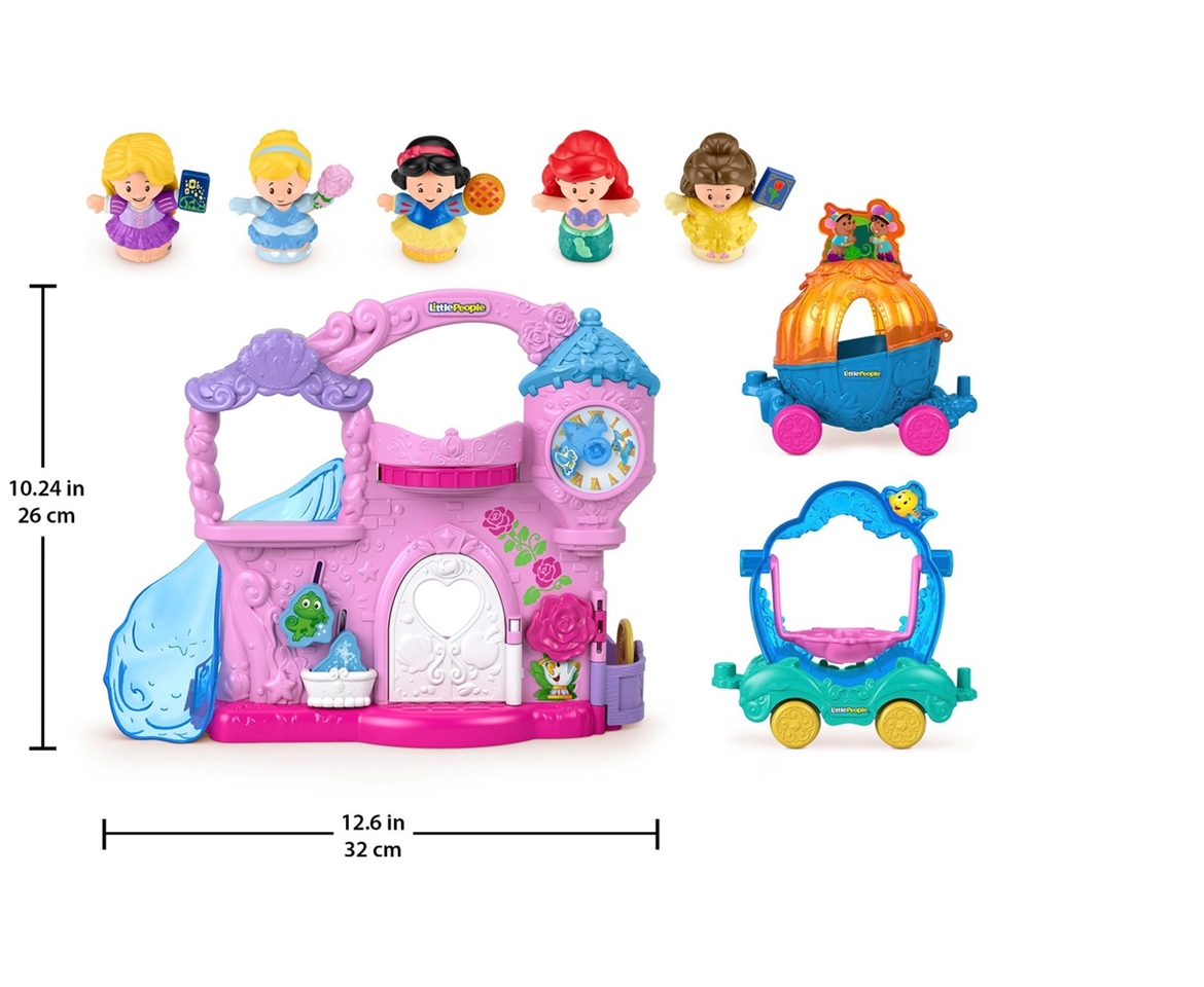 FISHER PRICE x Disney Princess Little People® Magical Lights & Dancing  Castle with Figurines