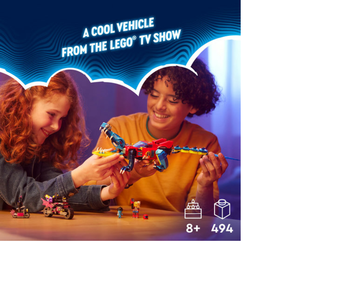 LEGO® DREAMZzz™ Crocodile Car 71458 Building Toy Set for Kids (494 Pieces)