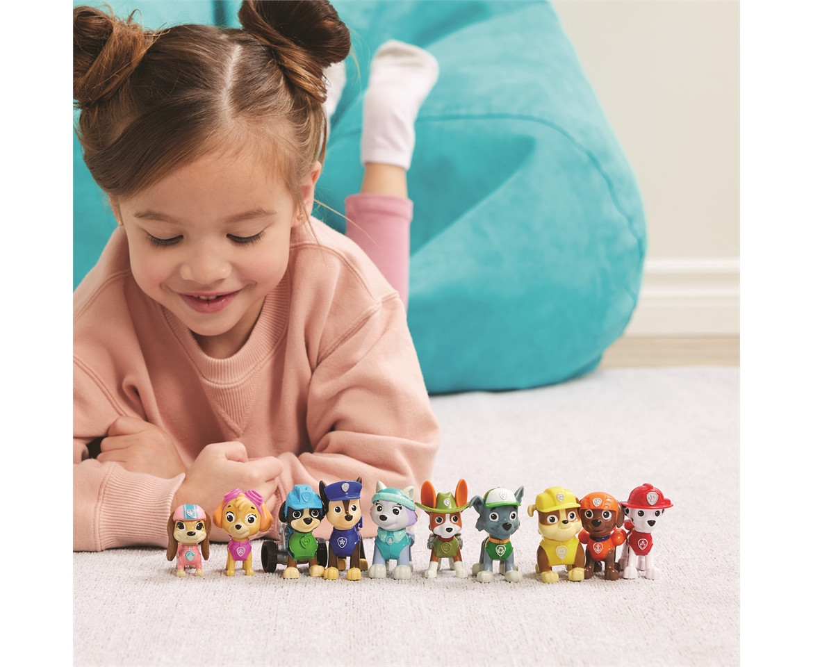 PAW Patrol, 10th Anniversary, All Paws On Deck 10 Collectible Toy Figures  Gift Pack