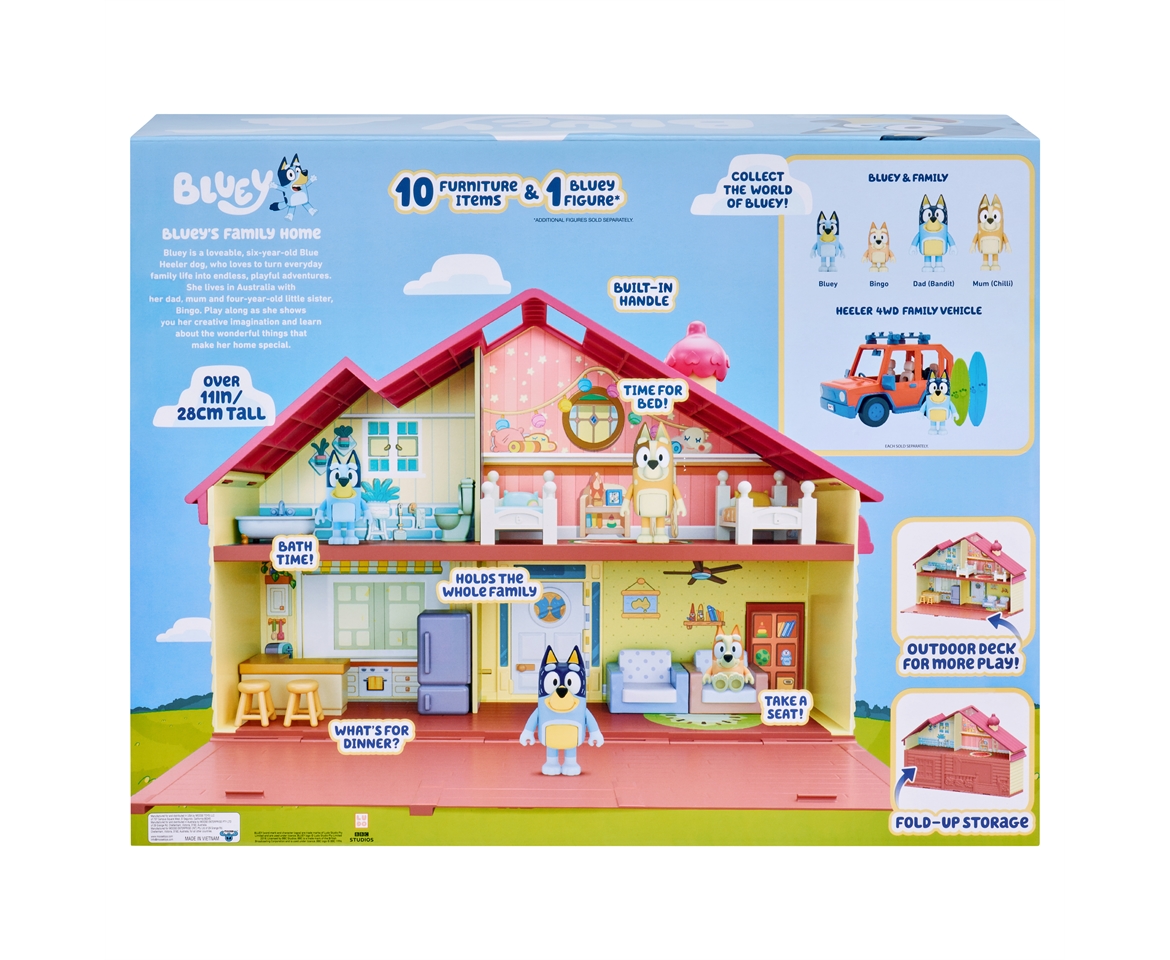 Figurine d'action Bluey & Famille Bingo Jouets 4 Pcs Pack Set