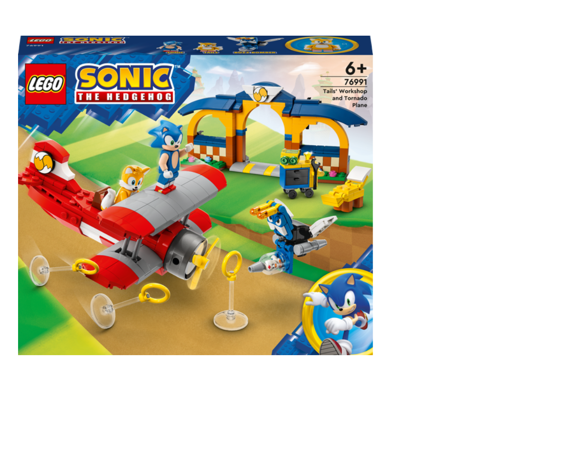 LEGO Sonic The Hedgehog Tails' Workshop and Tornado Plane Set 76991 - US