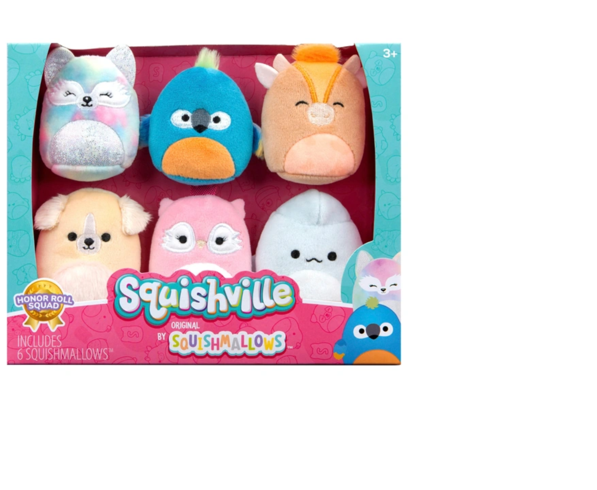 Squishville 5cm Squishmallows 4 Pack - Honour Roll Squad Plush