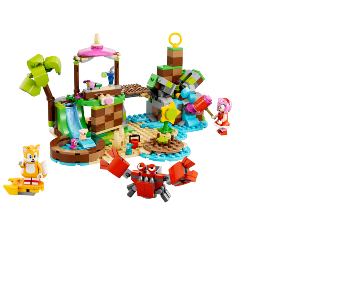 LEGO Sonic The Hedgehog Amy's Animal Rescue Island 76992 Building Toy Set,  Sonic Adventure Toy with 6 Characters and Accessories for Creative Role