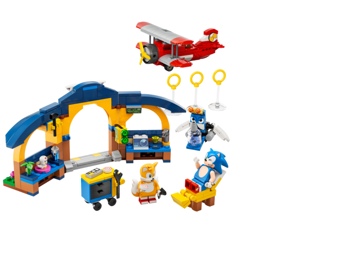 LEGO Sonic the Hedgehog Tails’ Workshop and Tornado Plane 76991 Building  Toy Set, Airplane Toy with 4 Sonic Figures and Accessories for Creative  Role