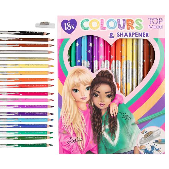 Topmodel 18 Colouring Pencils With Sharpener