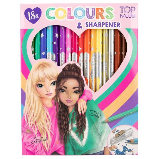 Topmodel 18 Colouring Pencils With Sharpener