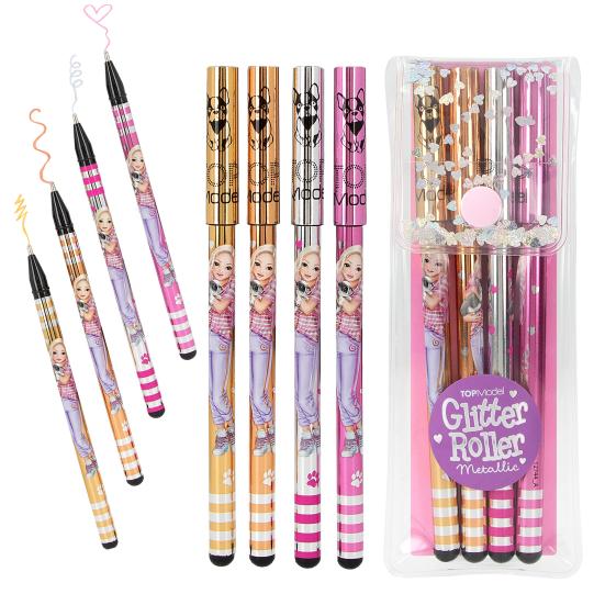 Topmodel Glitter Gel Metallic Pen Set