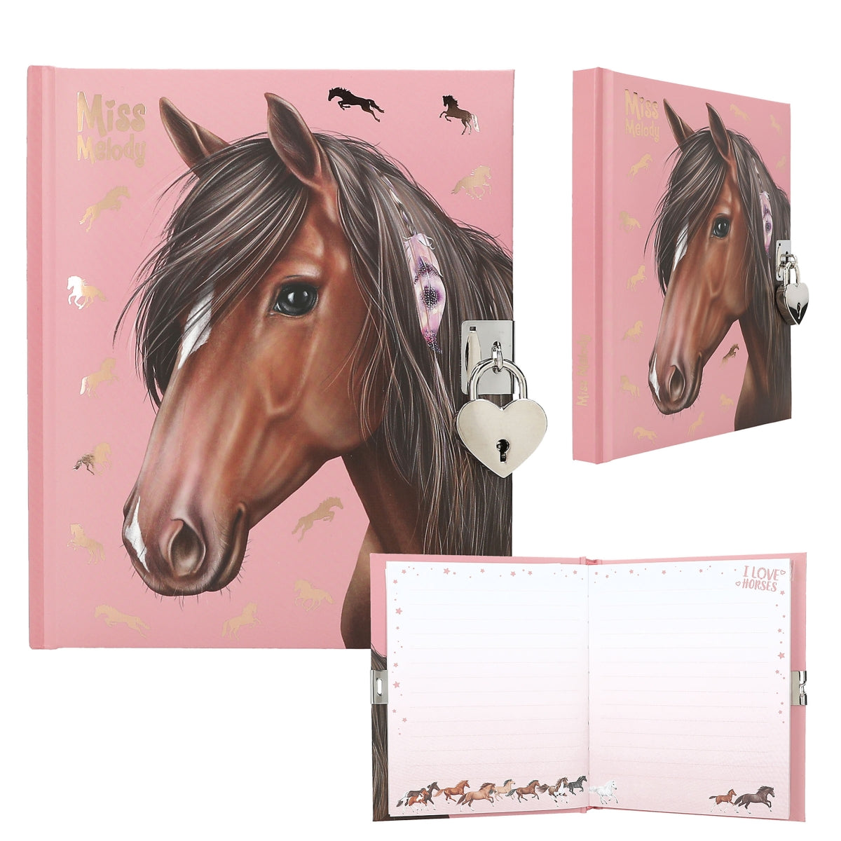 Miss Melody Diary With Heart Lock