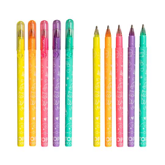 Topmodel Neon Doodle Colouring Book Pen Set