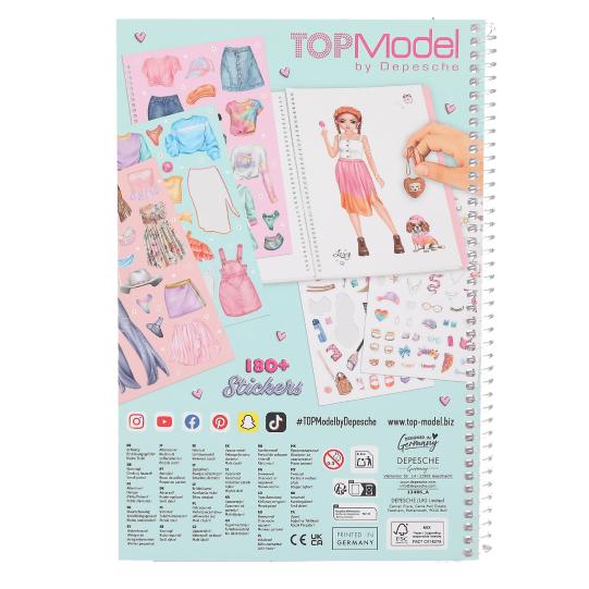 Topmodel Dress Me Up Colouring And Sticker Book
