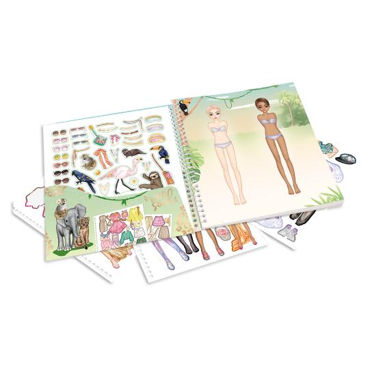 Topmodel Dress Me Up Stickerbook Safari