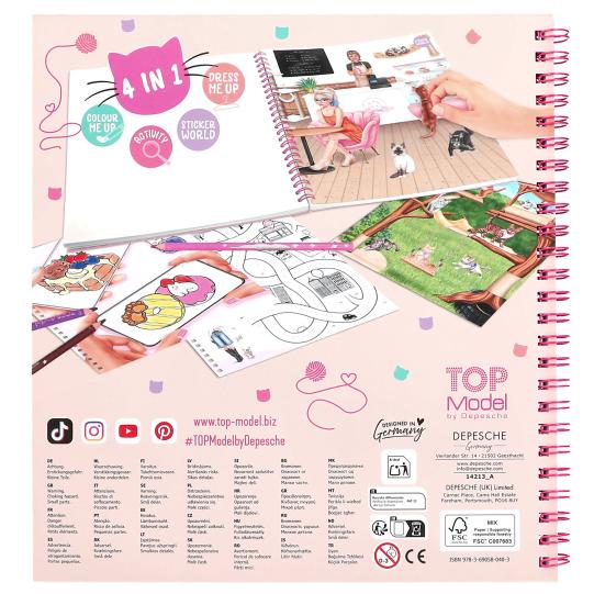Create Your Topmodel Kitty Colouring Book