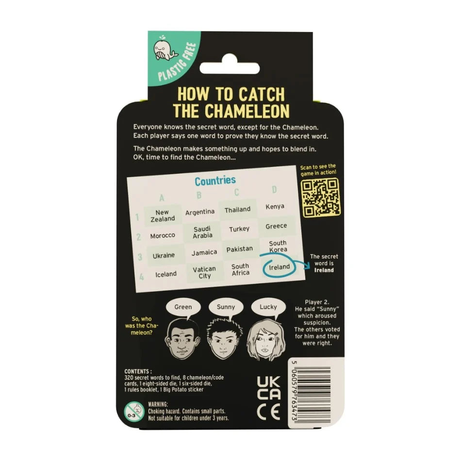 Big Potato Chameleon Travel Game In A Travel Friendly Tin
