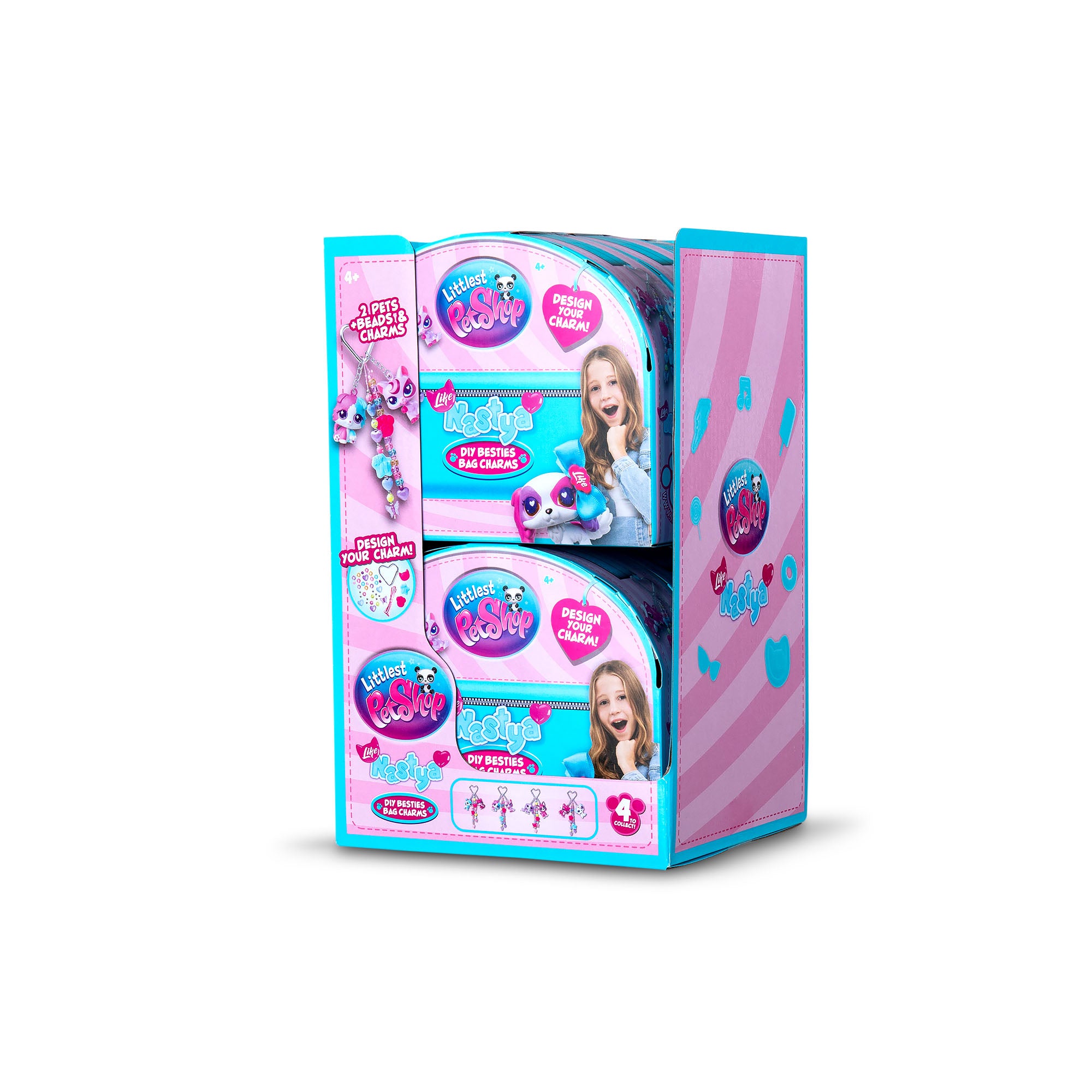 Littlest Pet Shop X Like Nastya Besties Bag Charms Assortment