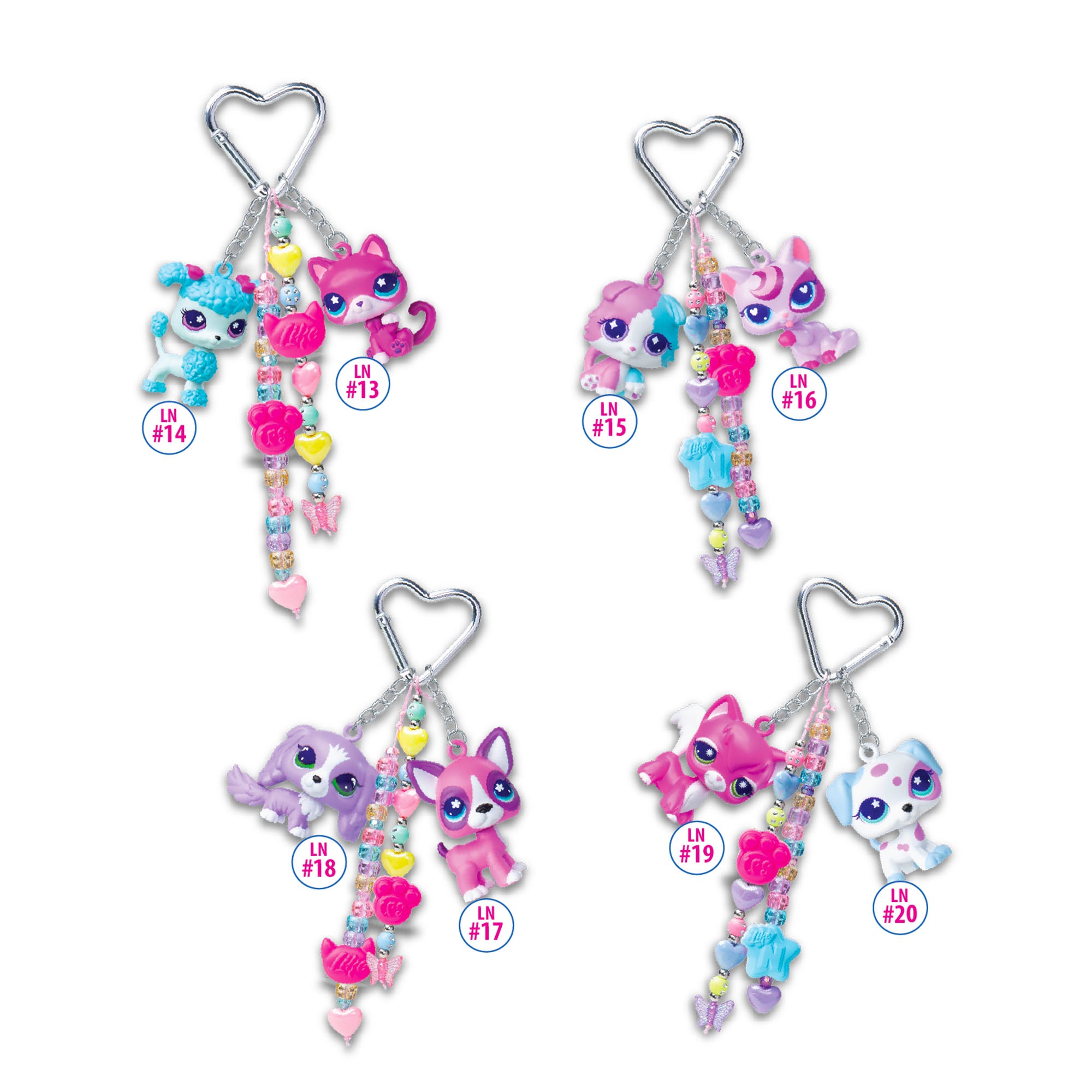 Littlest Pet Shop X Like Nastya Besties Bag Charms Assortment