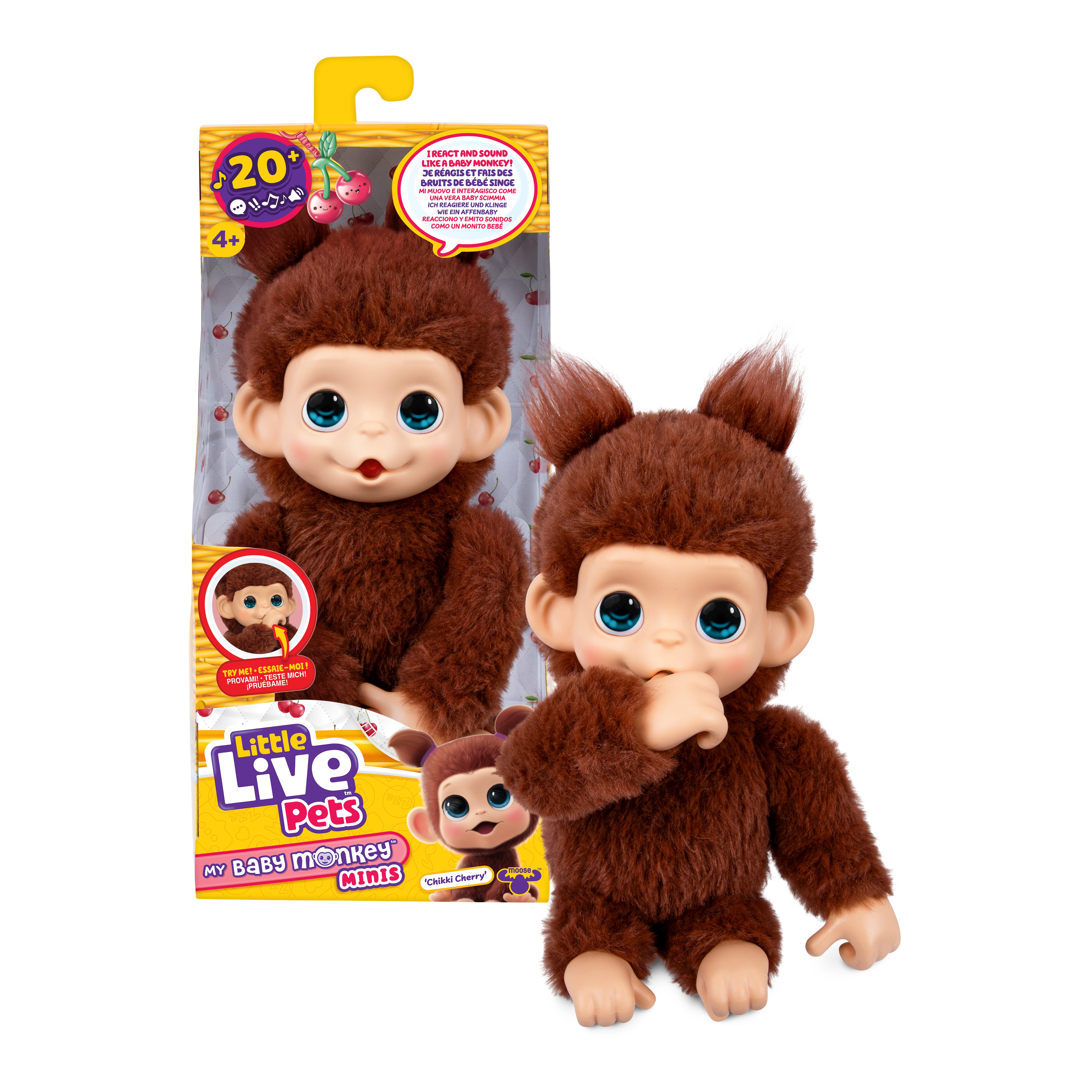 Little Live Pets My Baby Monkey Minis - Chikki Cherry