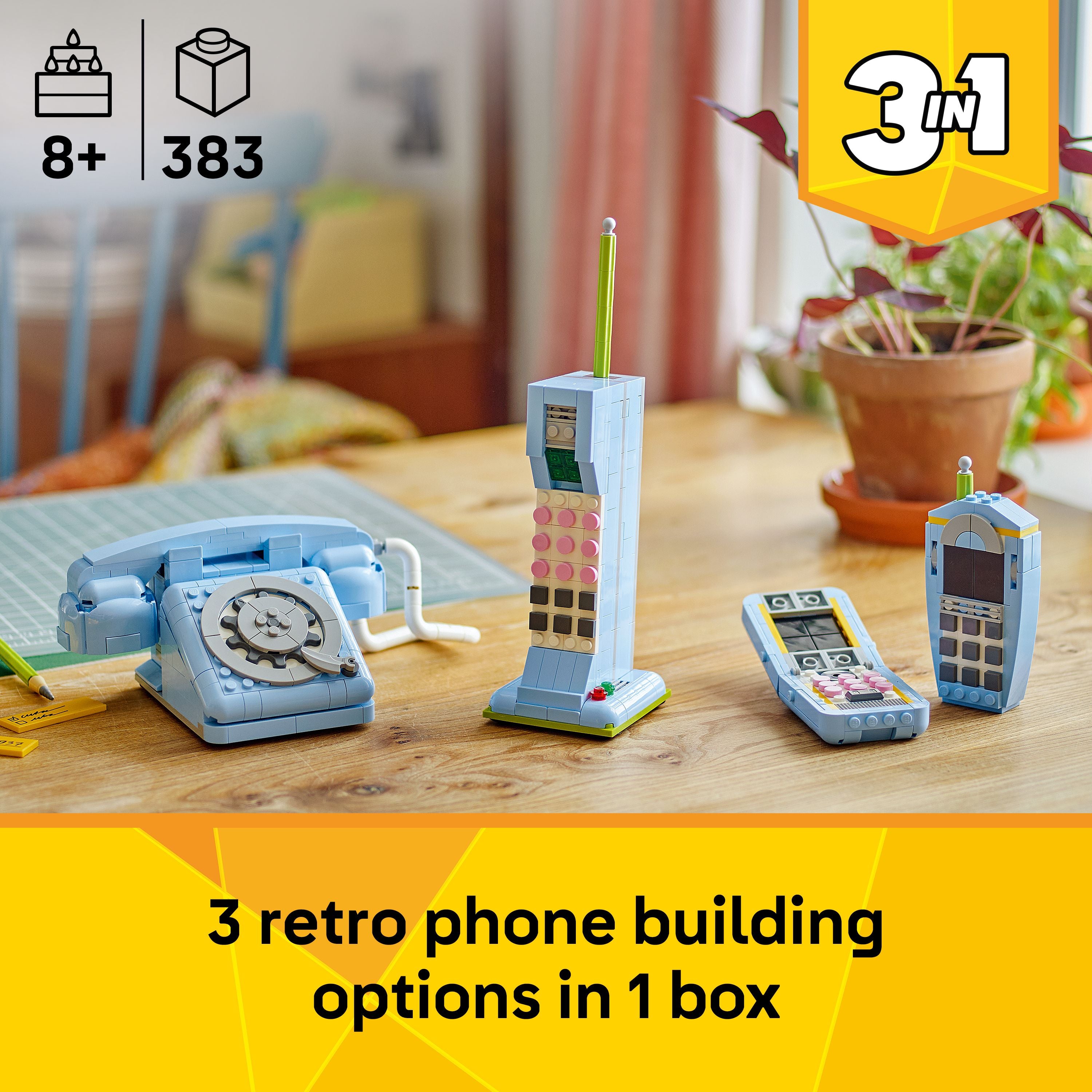 Lego Creator 3In1 Retro Telephone Building Toy 31174