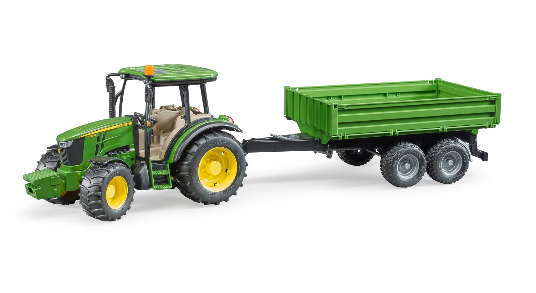 Bruder 1:16 John Deere 5115M Tractor With Tipping Trailer