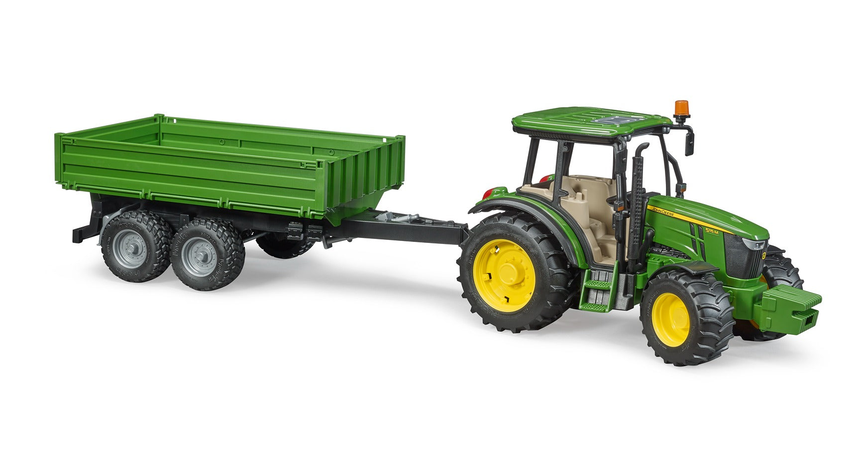 Bruder 1:16 John Deere 5115M Tractor With Tipping Trailer