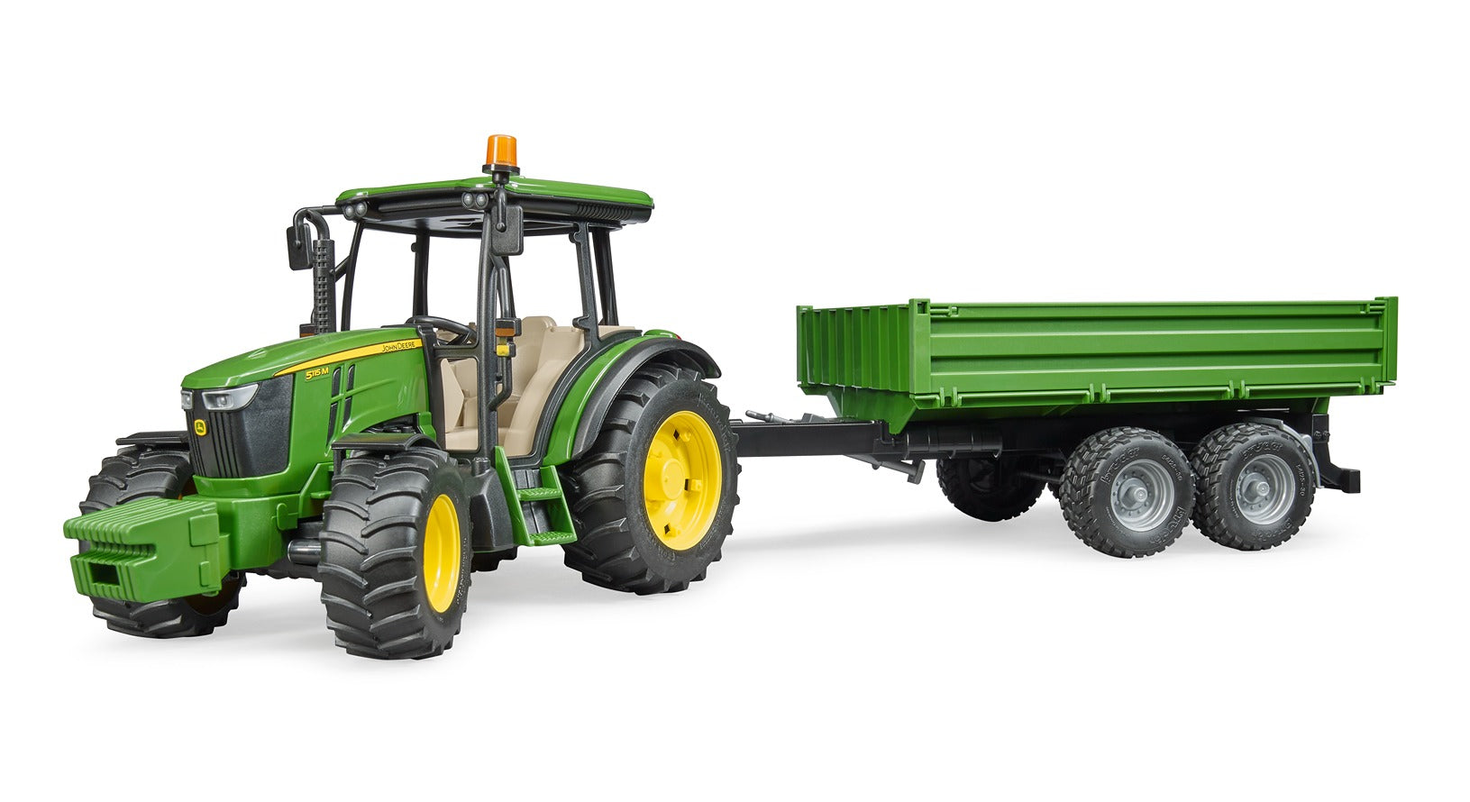 Bruder 1:16 John Deere 5115M Tractor With Tipping Trailer