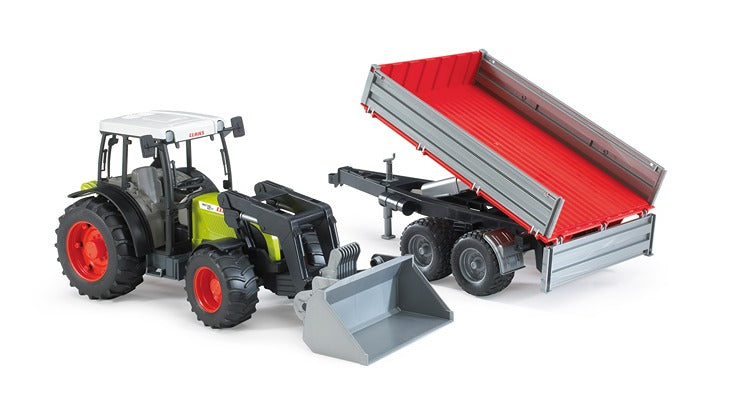 Bruder 1:16 Claas Nectis 267F With Front Loader & Trailer