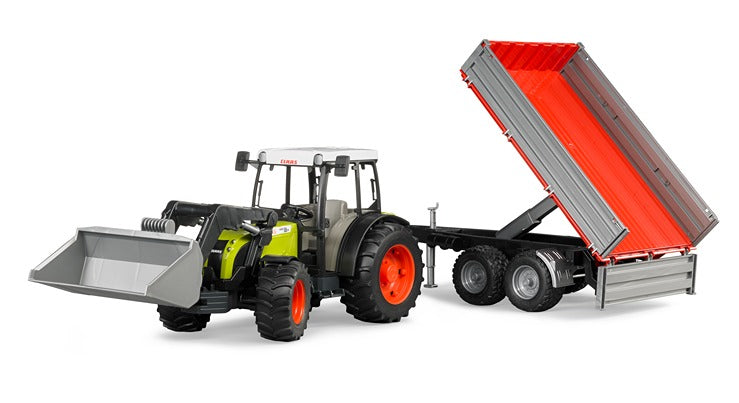 Bruder 1:16 Claas Nectis 267F With Front Loader & Trailer