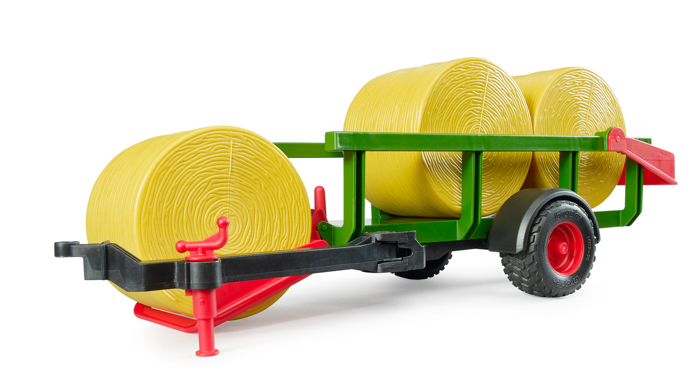 Bruder 1:16 Self Loading Bale Trailer With 3 Bales