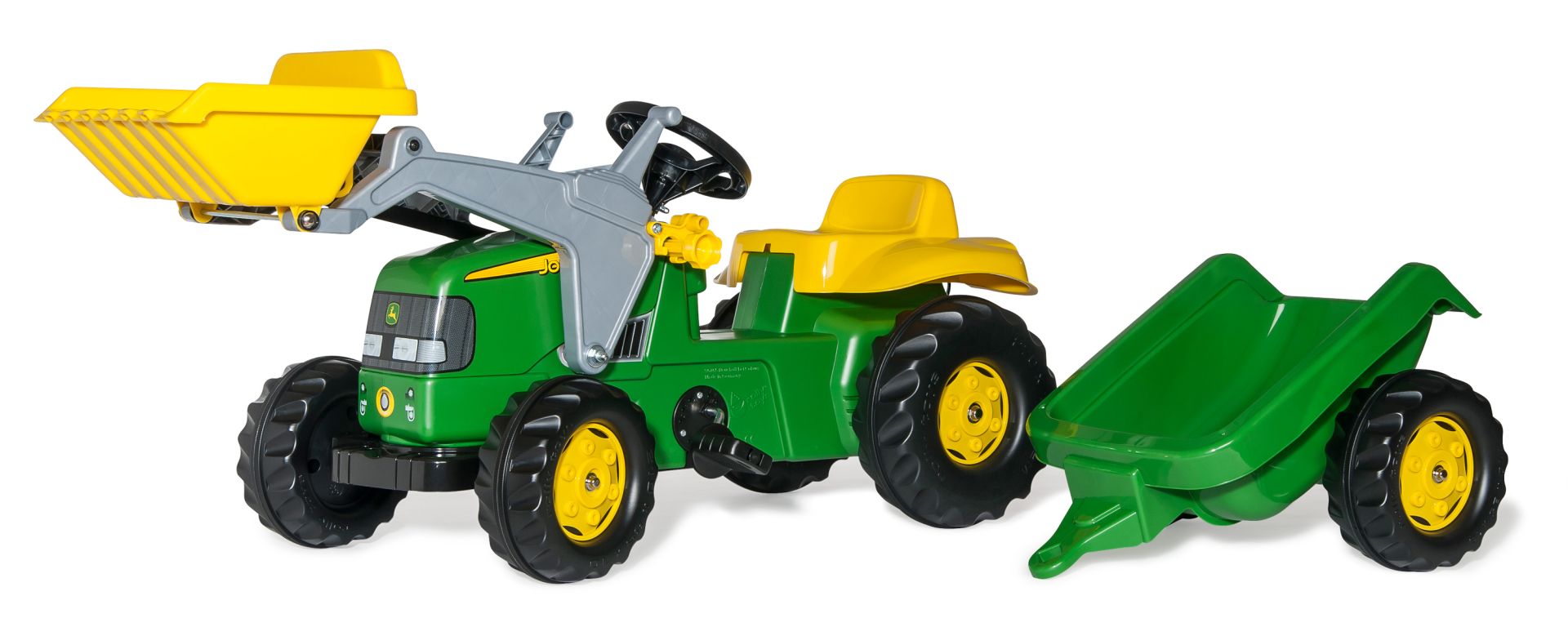 John Deere Tractor With Loader And Trailer