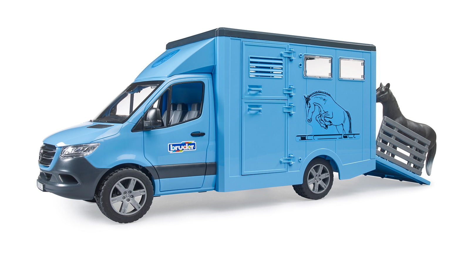Bruder Mb Sprinter Animal Transporter W/1 Horse