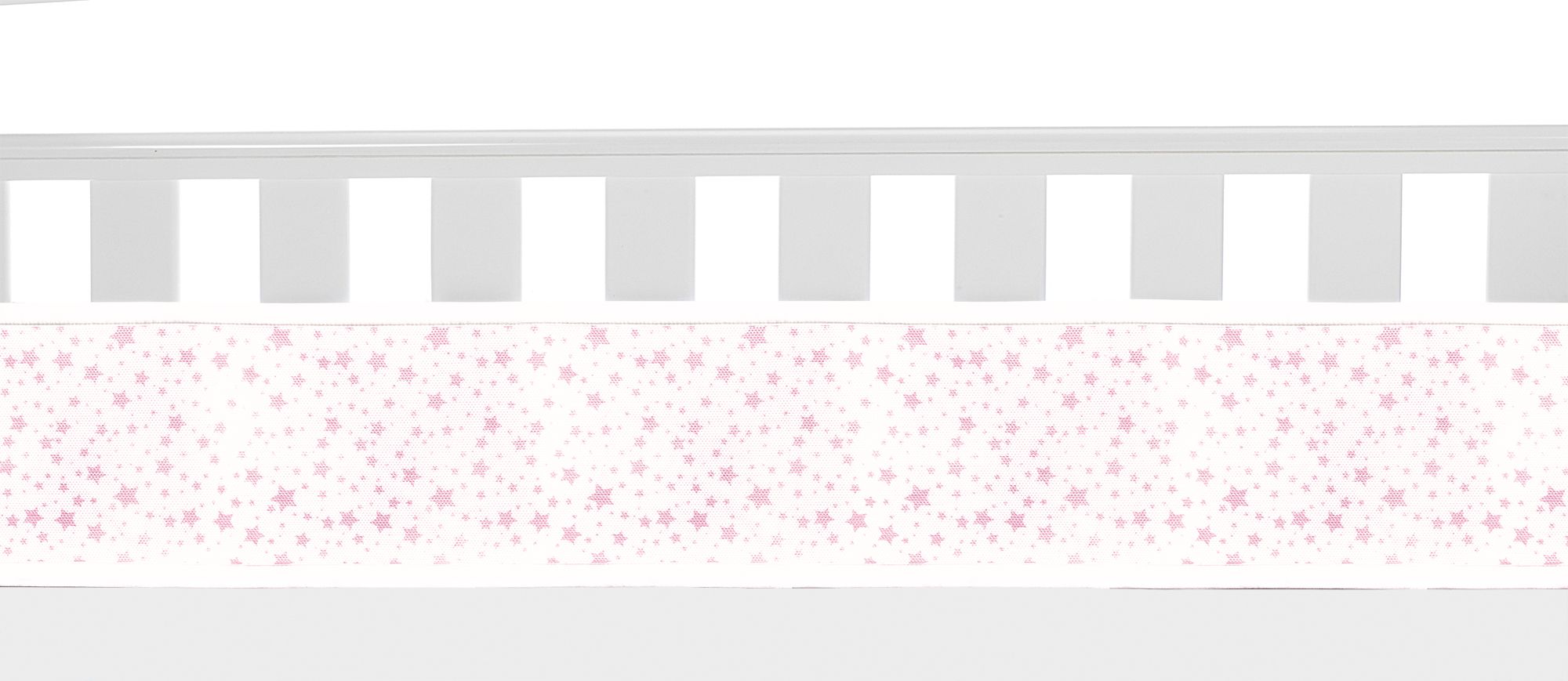 Mesh Cot Liner Twinkle Pink