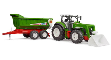 Bruder Roadmax Tractor With Frontloader And Rear Tipper