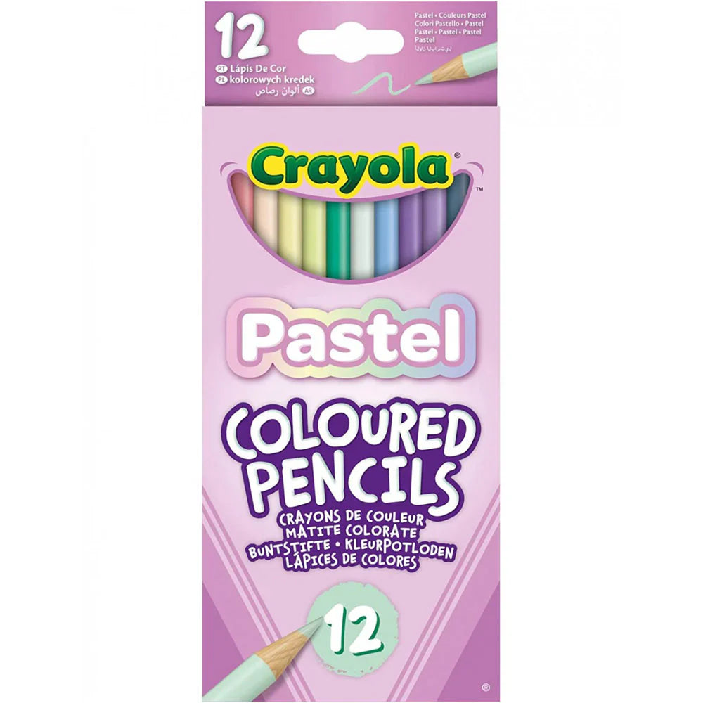 Crayola 12 Pack Pastel Colouring Pencils