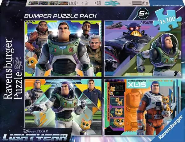 Ravensburger Disney Pixar Lightyear Everything's Under Control 4X 100 Piece Jigsaw Puzzle Bumper Pack
