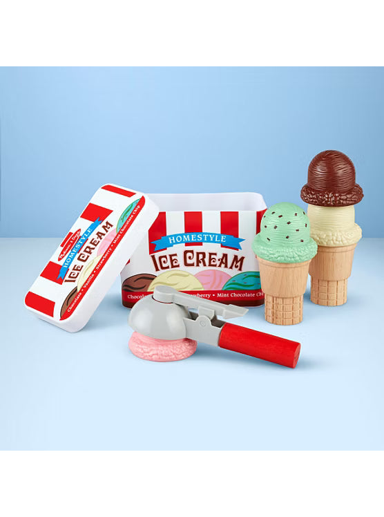 Melissa & Doug Scoop & Stack Ice Cream Cone Magnetic Play Set