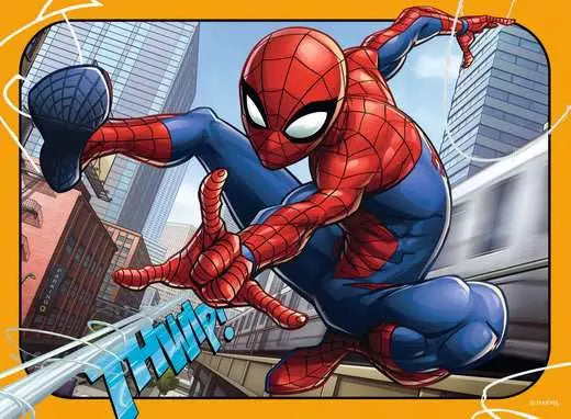 Ravensburger Marvel Spider-Man 4 In Box (12, 16, 20, 24 Piece) Jigsaw Puzzles