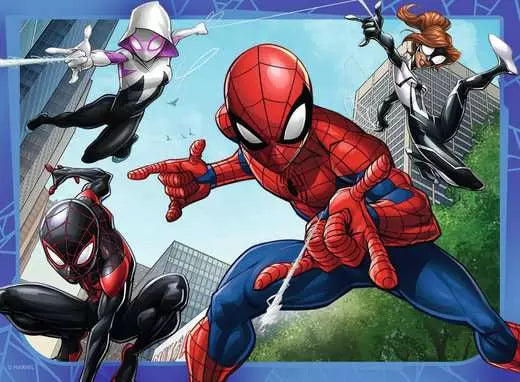 Ravensburger Marvel Spider-Man 4 In Box (12, 16, 20, 24 Piece) Jigsaw Puzzles