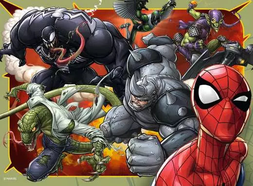 Ravensburger Marvel Spider-Man 4 In Box (12, 16, 20, 24 Piece) Jigsaw Puzzles