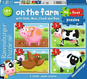 Ravensburger My First Puzzle: On The Farm With Oink, Moo, Cluck And Baa