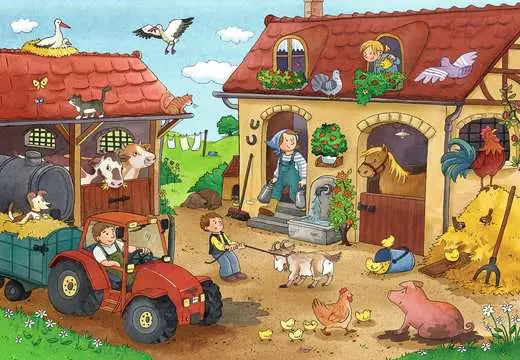 Ravensburger On The Farm 2X12 Piece Jigsaw Puzzles