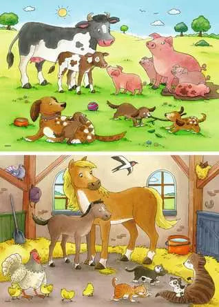 Ravensburger Farm Animals 2X12 Piece Jigsaw Puzzles