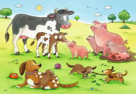 Ravensburger Farm Animals 2X12 Piece Jigsaw Puzzles