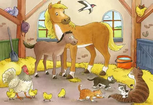 Ravensburger Farm Animals 2X12 Piece Jigsaw Puzzles