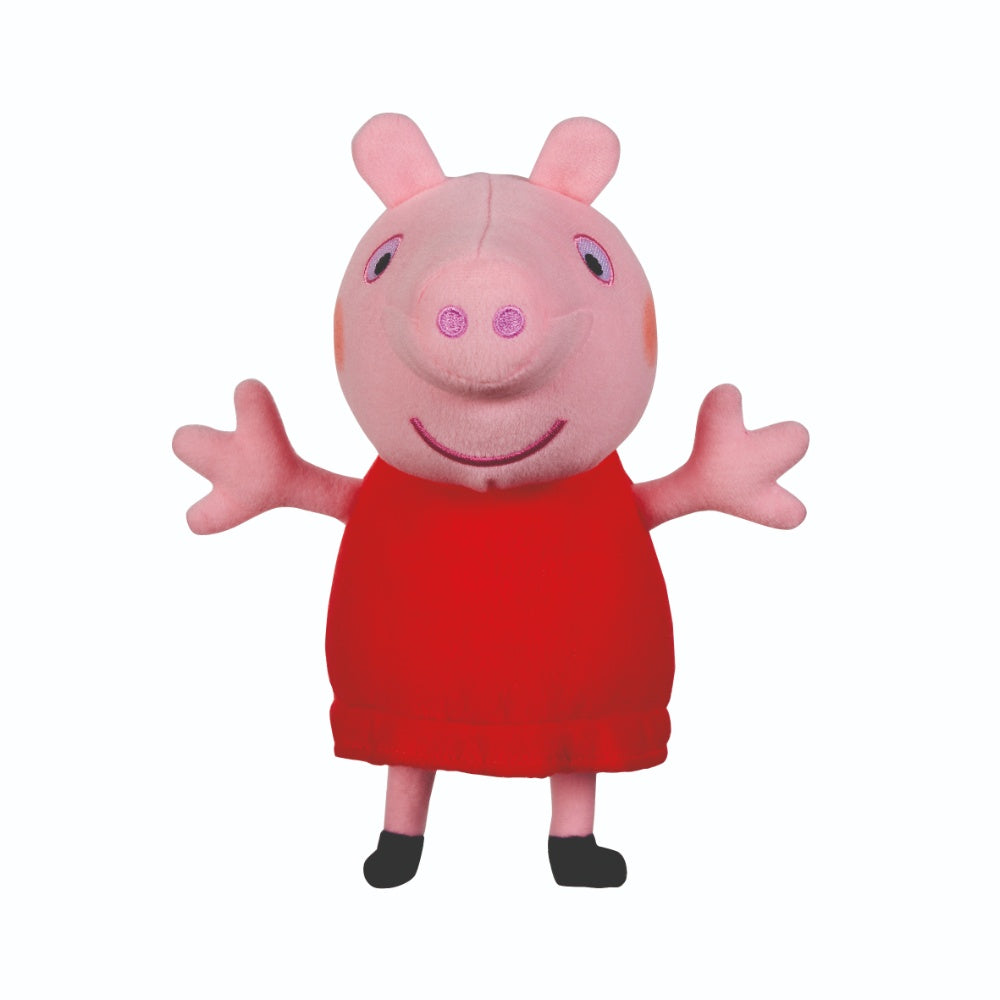 Peppa Pig Talking Red Dress Peppa Cuddly Toy