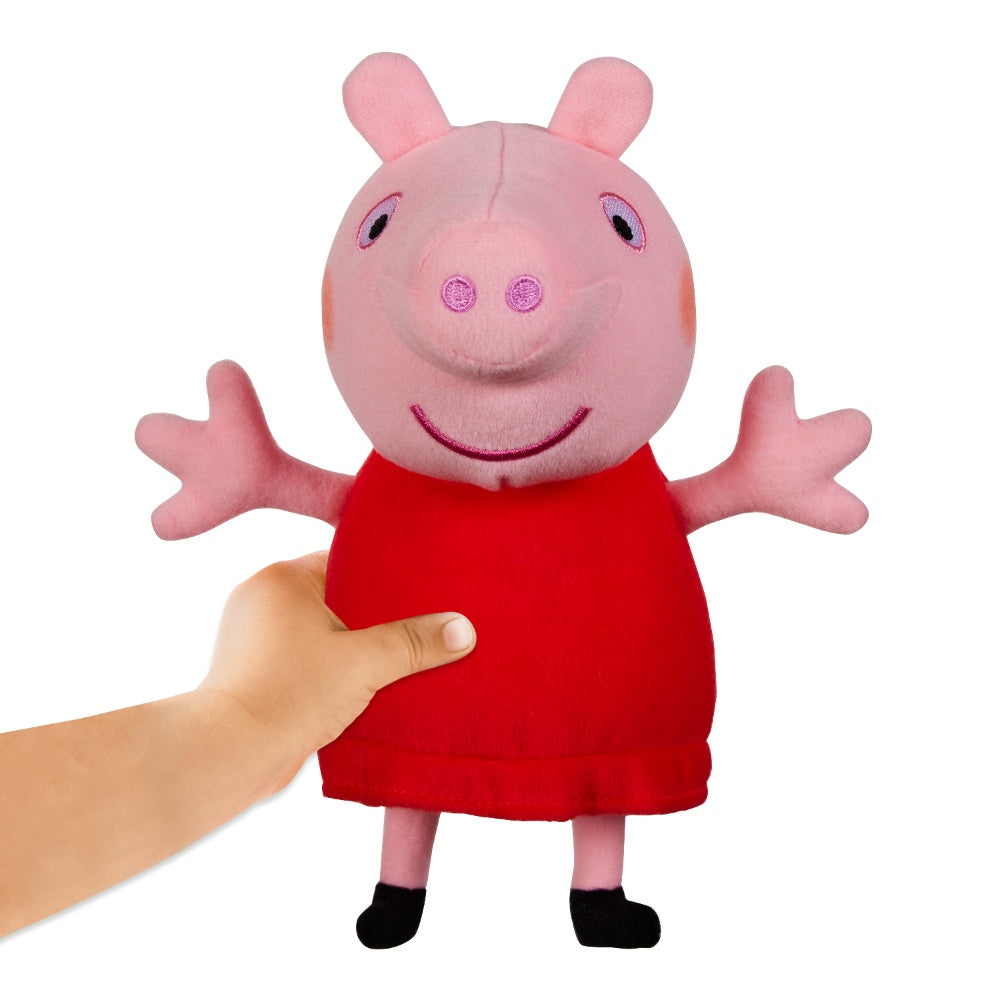 Peppa Pig Talking Red Dress Peppa Cuddly Toy