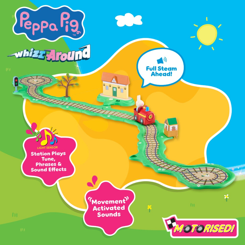 Peppa Pig Whizz-Around – Clickety Clack Train Set